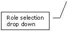 Line Callout 3: Role selection drop down